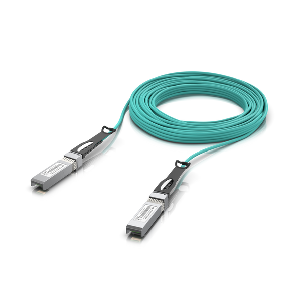 Ubiquiti UACC-AOC-SFP10-20M – 20m Active Optical Cable, 10Gbps SFP+ High-Speed Network Cable
