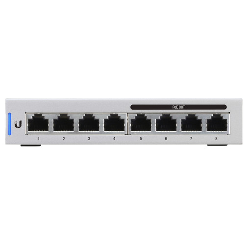 Ubiquiti UniFi Switch 8-Port US-8-60W Managed Gigabit PoE Switch 60W