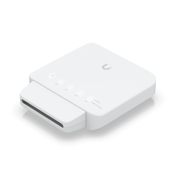 Ubiquiti UniFi Switch Flex (USW-FLEX) – 5-Port Managed Gigabit PoE Switch, Indoor/Outdoor