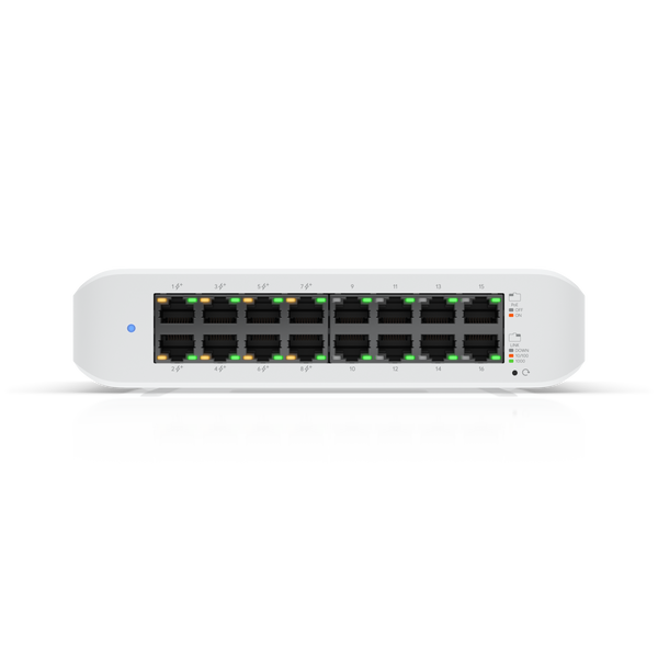 Ubiquiti UniFi USW-LITE-16-POE 16-Port Gigabit PoE Switch Lite