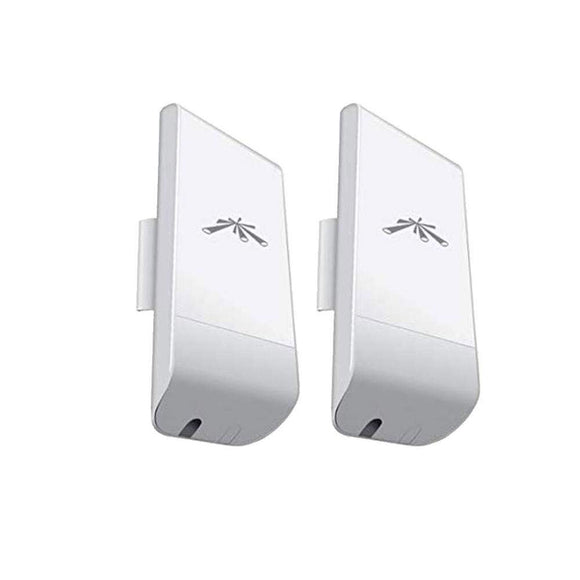 Ubiquiti NanoLocoM5 MIMO CPE, AirMax (2-Pack) Indoor/Outdoor airMAX CPE 5GHz High-Power 2x2 MIMO Point to Point PtP Bridging