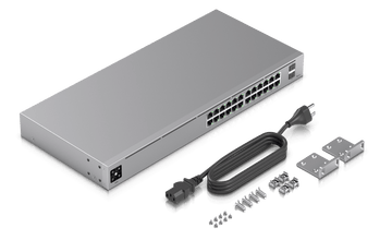 Ubiquiti USW-24 | 24-Port UniFi Managed Gigabit PoE Switch for Enterprise Networks