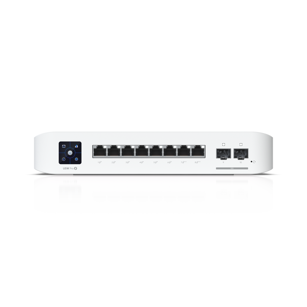 Ubiquiti USW-PRO-8-POE – 8-Port Gigabit PoE+/PoE++ Managed Network Switch with 10G SFP+