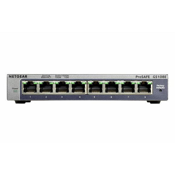 Netgear NET-GS108E-300NAS Prosafe 8 Port Gigabit Switch